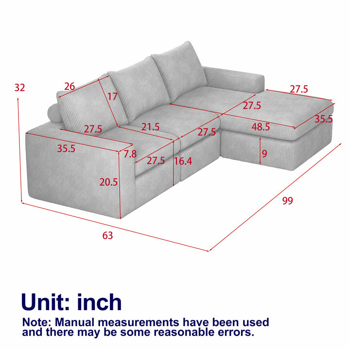99-Inch Sofa