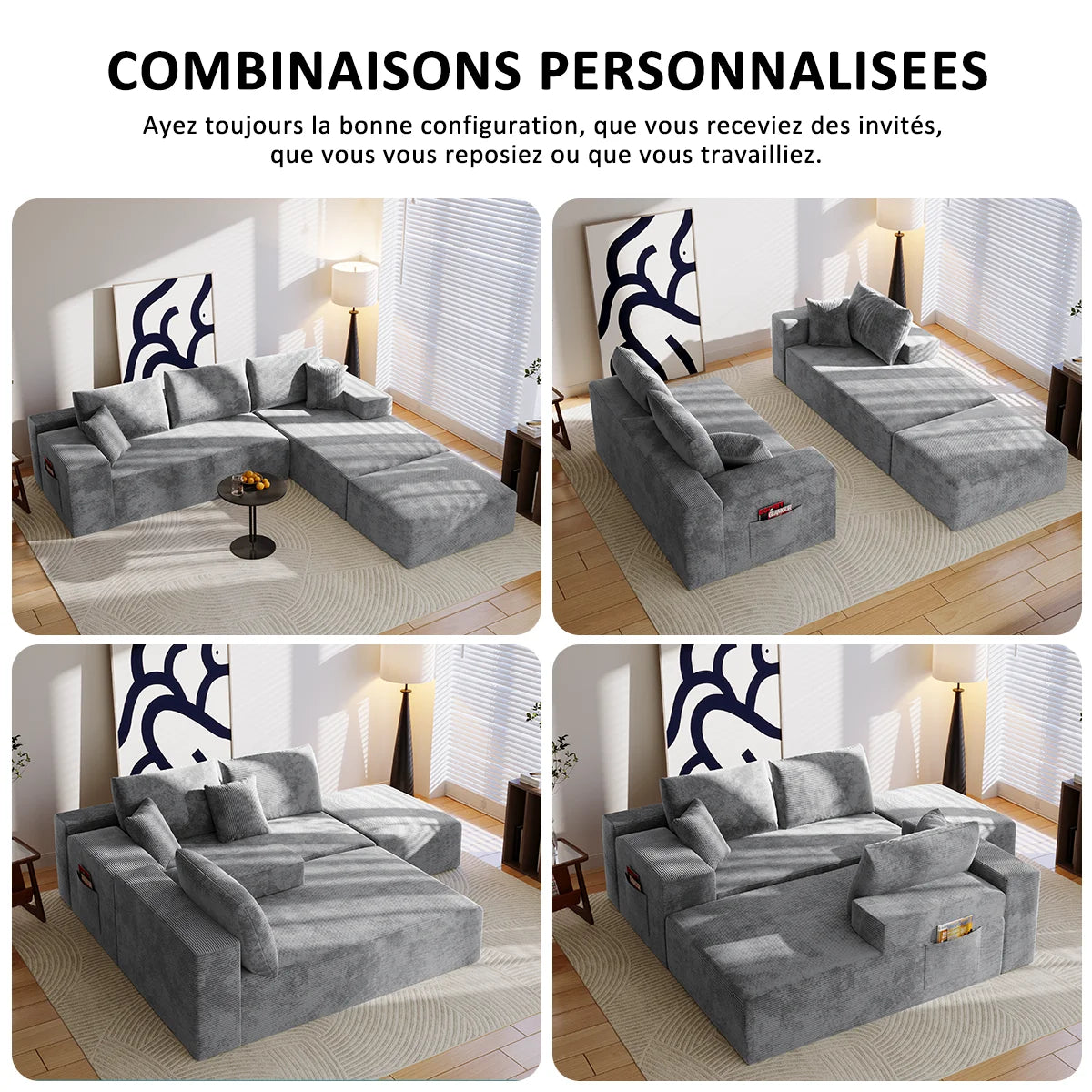 Canapé Modulaire Luxe