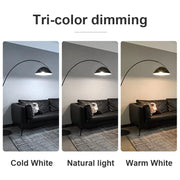 Lampadaire Moderne Arc Noir Minimaliste