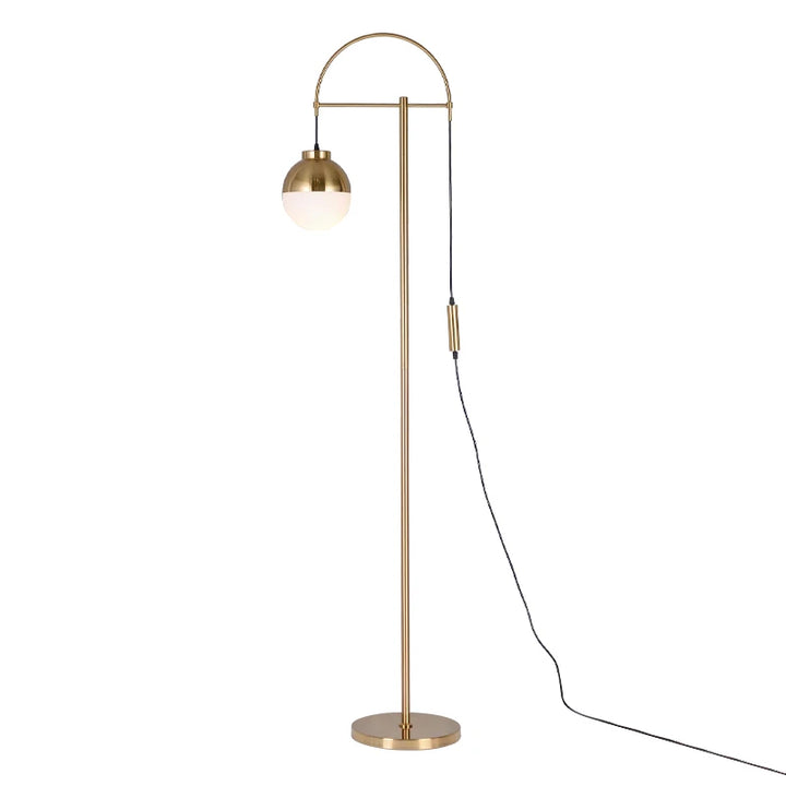 Lampadaire doré salon