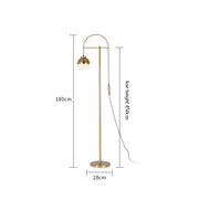 Lampadaire doré salon