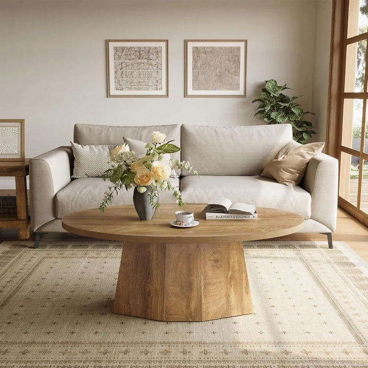 Table basse ovale