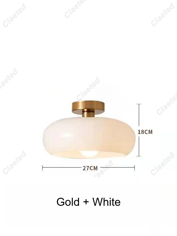 Lampe suspendue en verre nordique