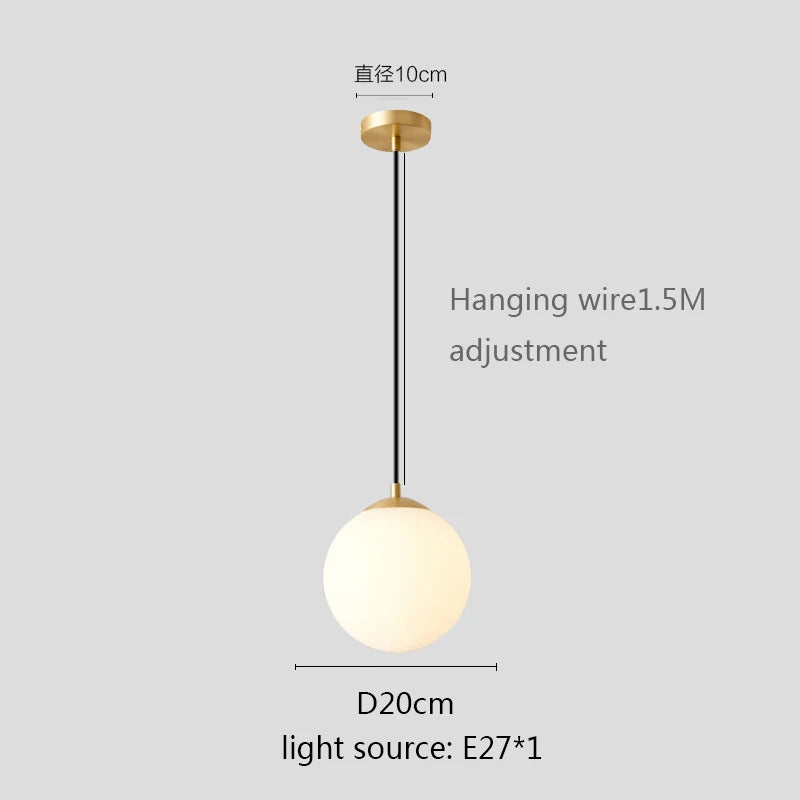 boule de verre pendentif lumières