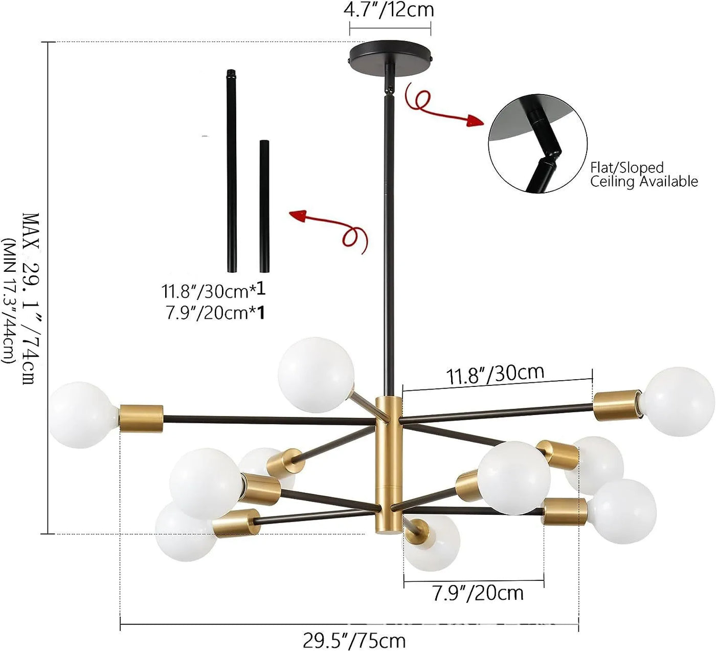 Plafonnier au design moderne