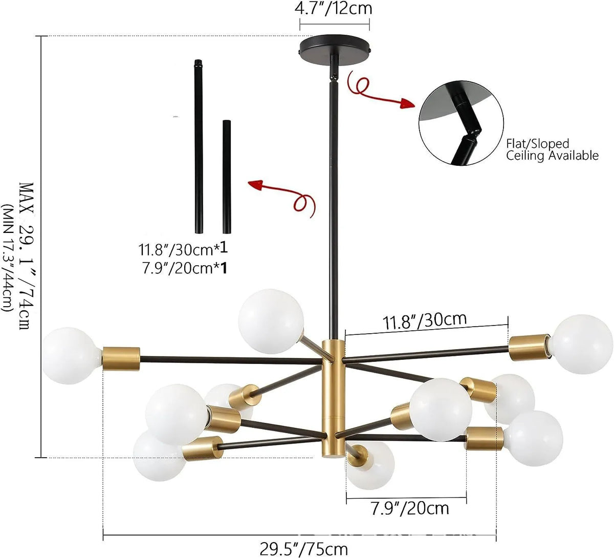 Plafonnier au design moderne