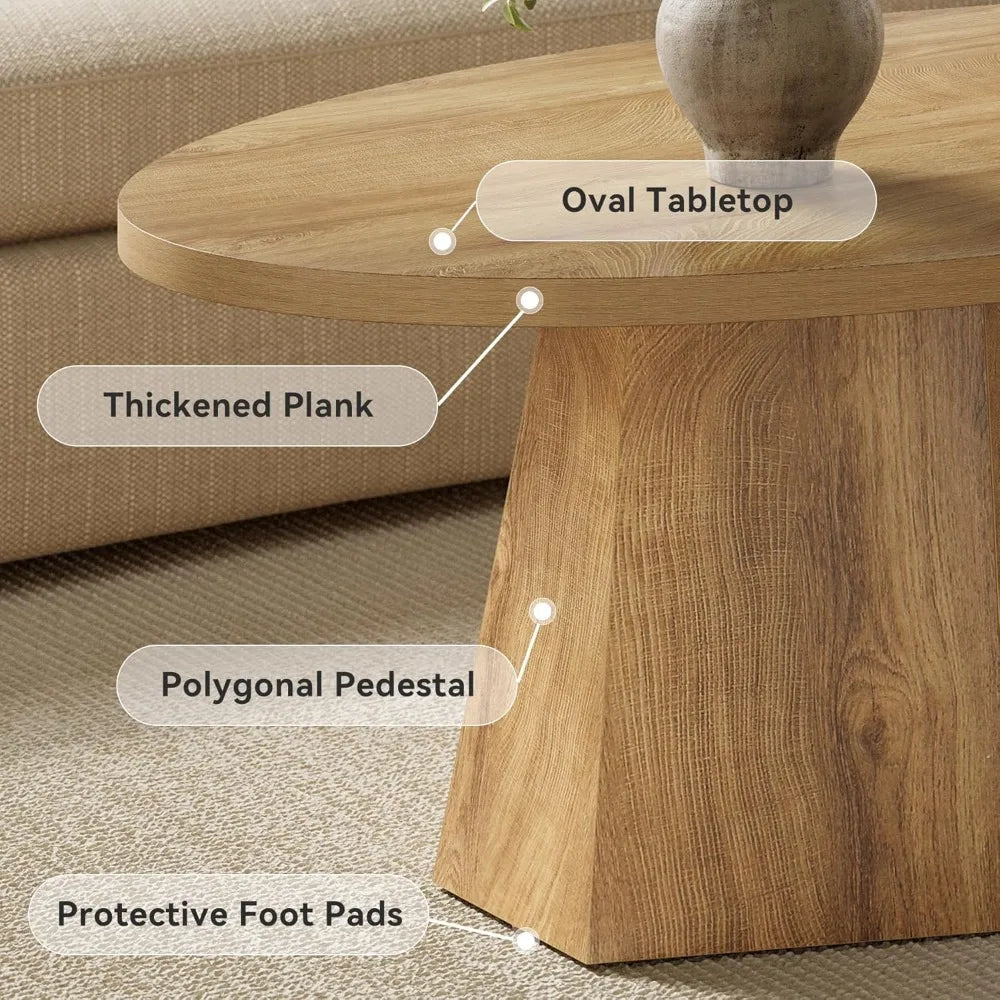 Table basse ovale