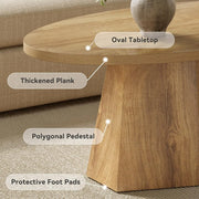 Table basse ovale
