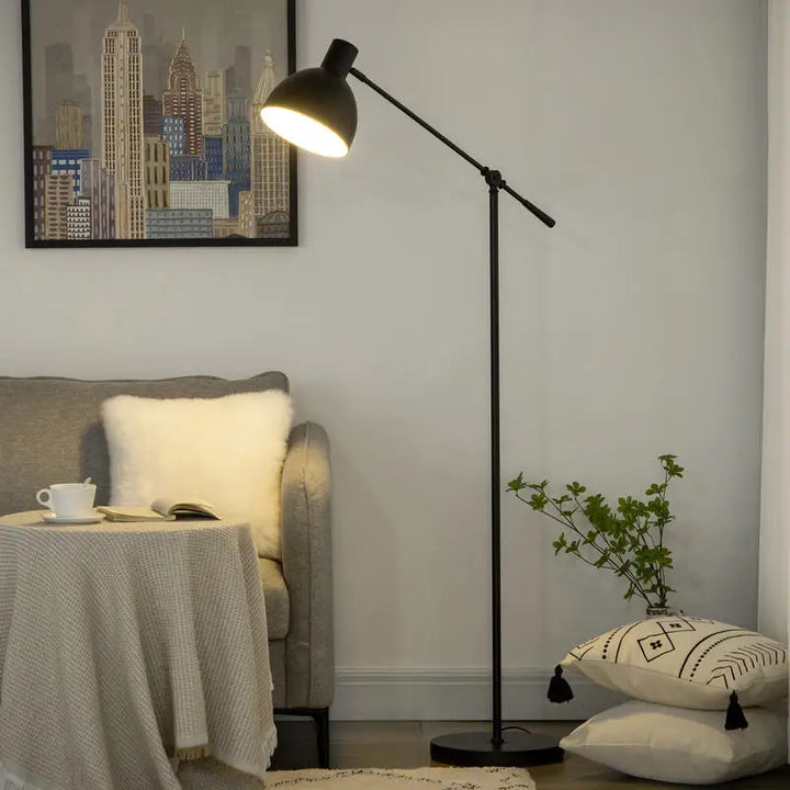 Lampe de sol design industriel