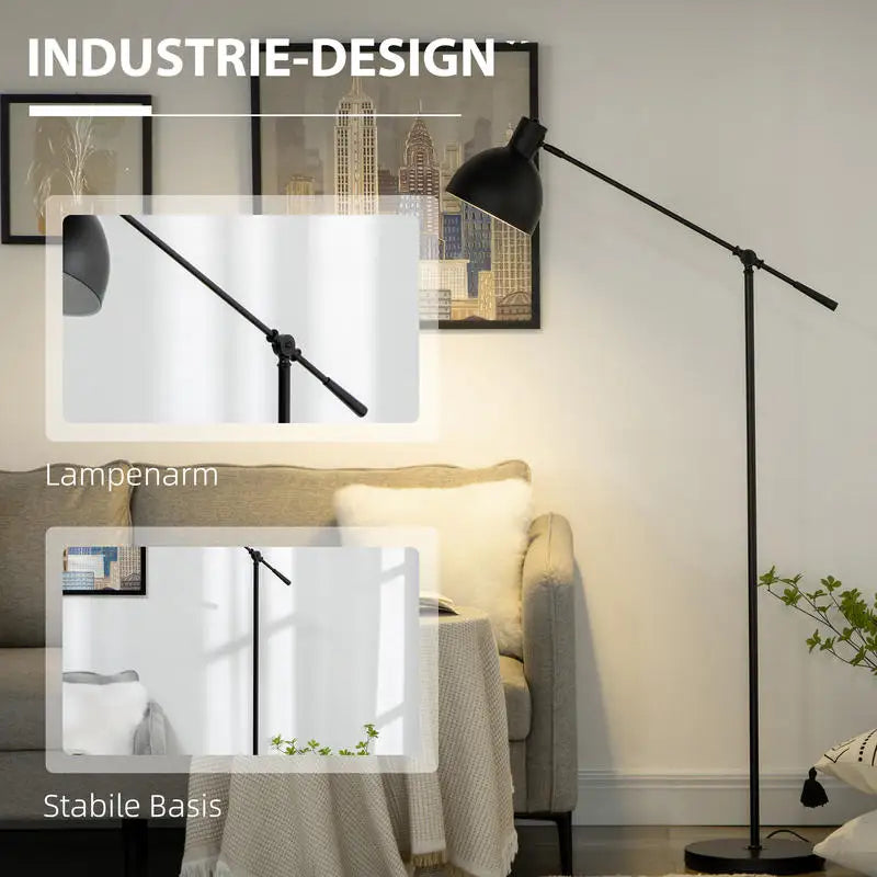 Lampe de sol design industriel