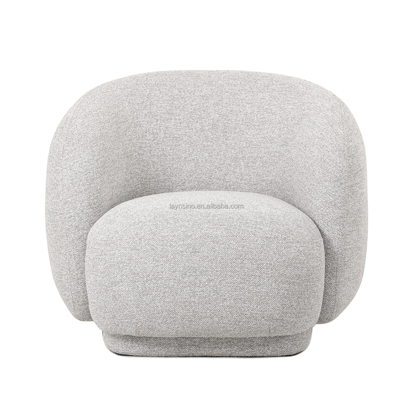 Fauteuil d'appoint moderne de style nordique en tissu pour salon et chambre à coucher, de haute qualité, confortable, luxueux, pivotant