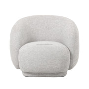 Fauteuil d'appoint moderne de style nordique en tissu pour salon et chambre à coucher, de haute qualité, confortable, luxueux, pivotant