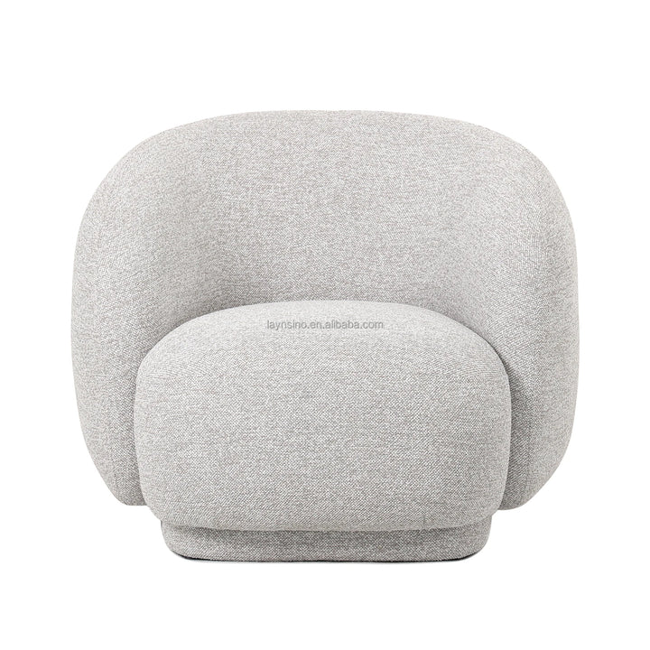 Fauteuil d'appoint moderne de style nordique en tissu pour salon et chambre à coucher, de haute qualité, confortable, luxueux, pivotant