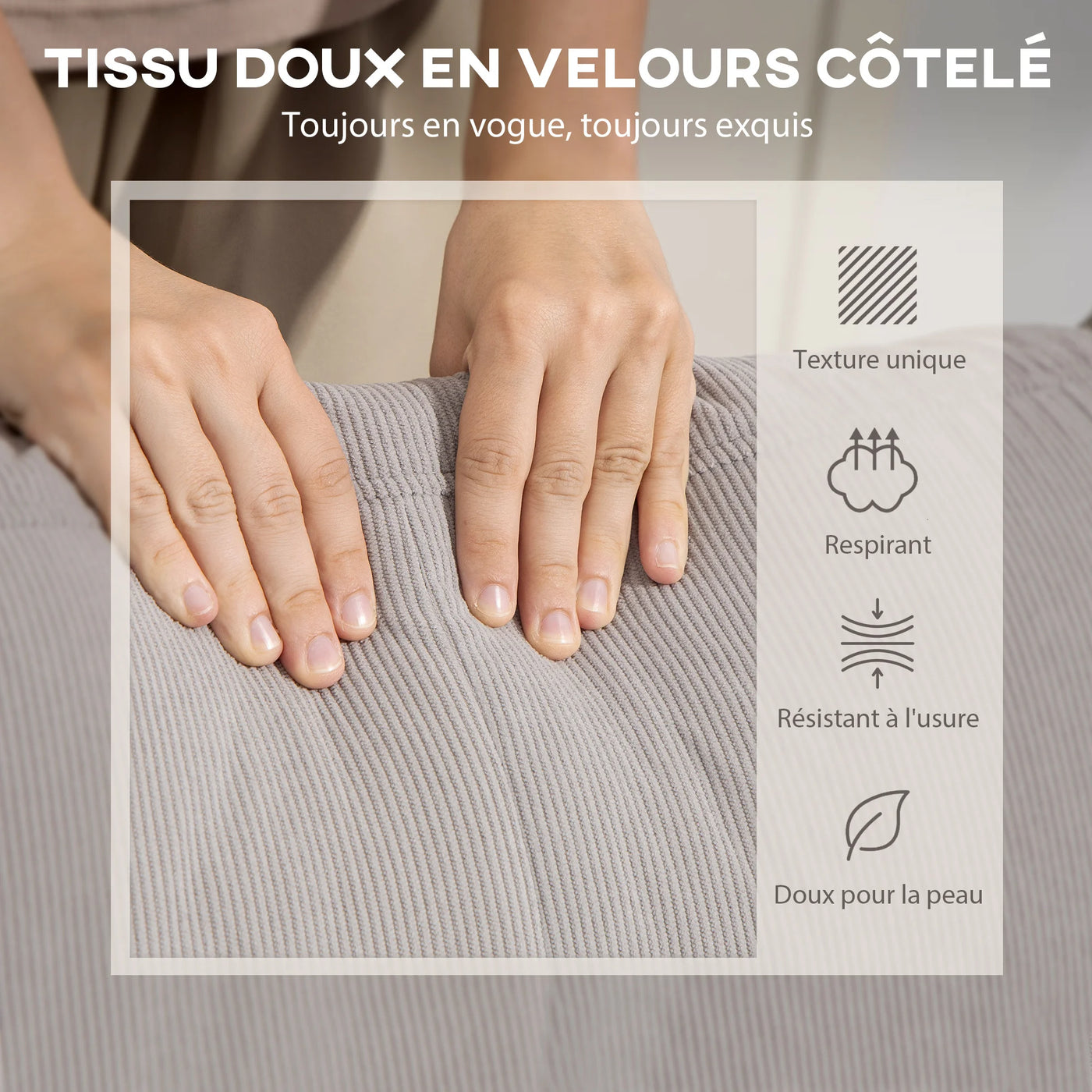 Canapé Minimaliste Réversible