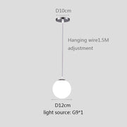 boule de verre pendentif lumières