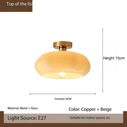 Lampe suspendue en verre nordique