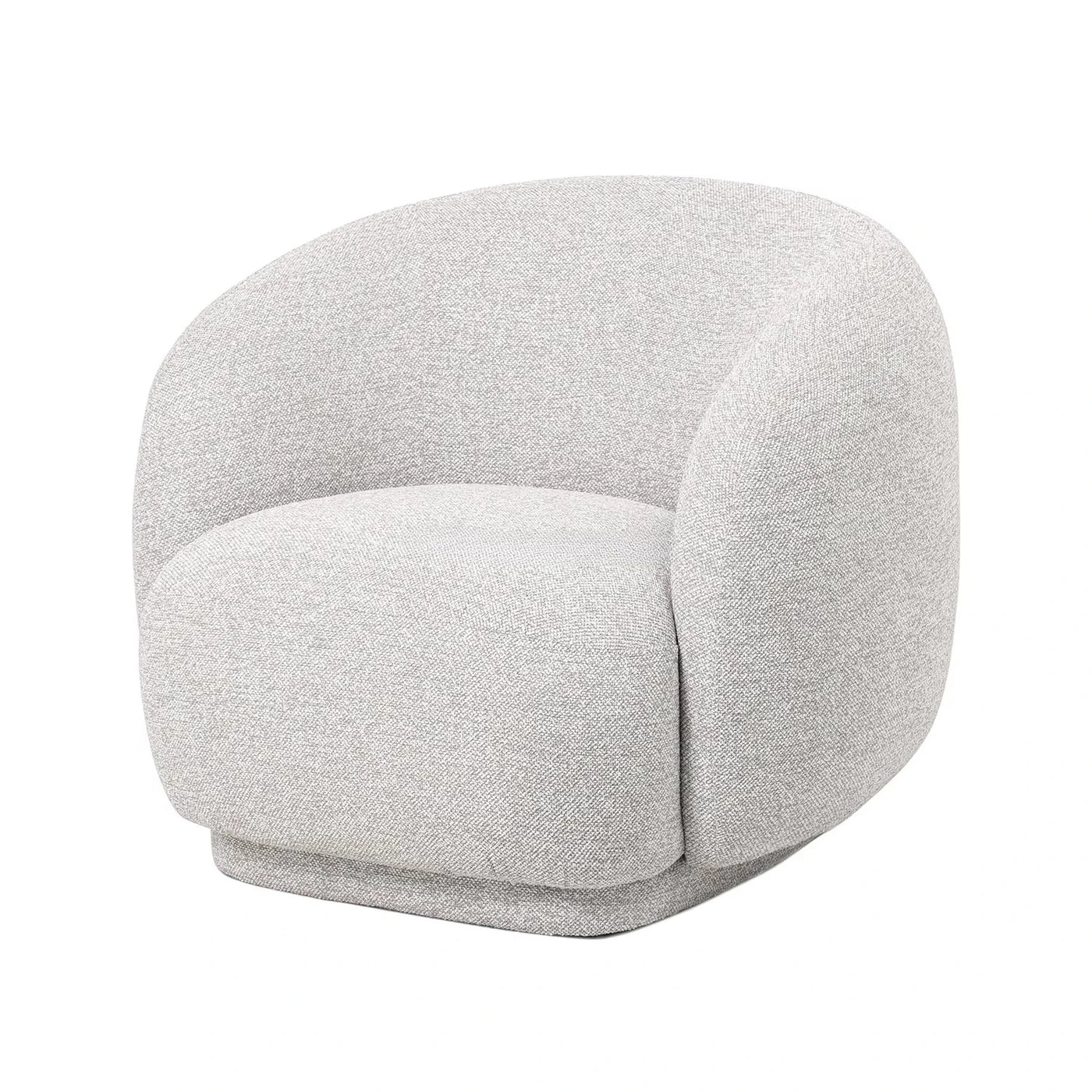 Fauteuil d'appoint moderne de style nordique en tissu pour salon et chambre à coucher, de haute qualité, confortable, luxueux, pivotant