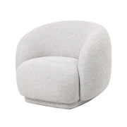 Fauteuil d'appoint moderne de style nordique en tissu pour salon et chambre à coucher, de haute qualité, confortable, luxueux, pivotant