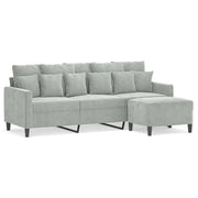 Canapé Minimaliste Velours- Gris