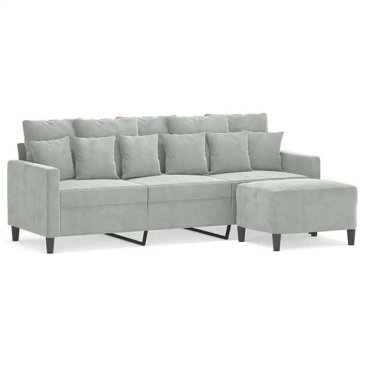 Canapé Minimaliste Velours- Gris