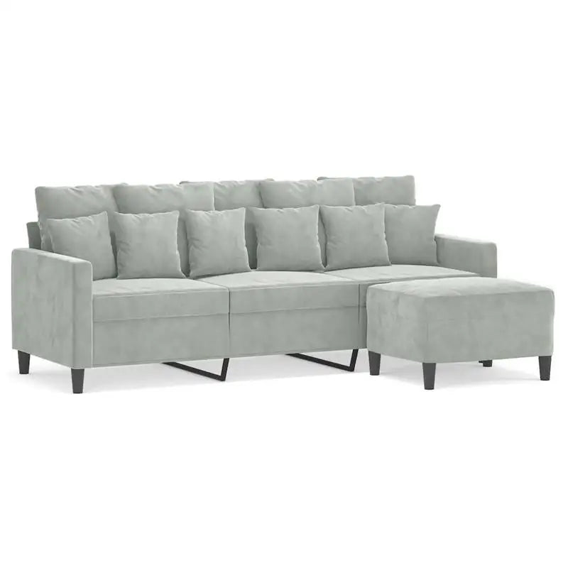 Canapé Minimaliste Velours- Gris