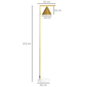 HOMCOM Lampadaire sur pied salon