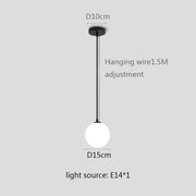 boule de verre pendentif lumières
