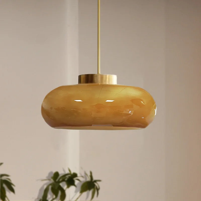 Lampe suspendue en verre nordique