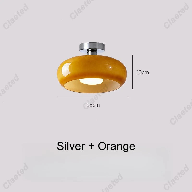 Lampe suspendue en verre nordique