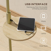 Homcom Lampadaire moderne avec étagère