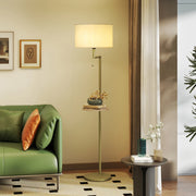 Homcom Lampadaire moderne avec étagère
