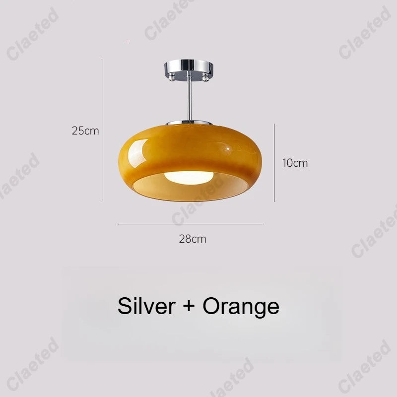 Lampe suspendue en verre nordique
