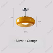 Lampe suspendue en verre nordique