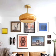 Lampe suspendue en verre nordique