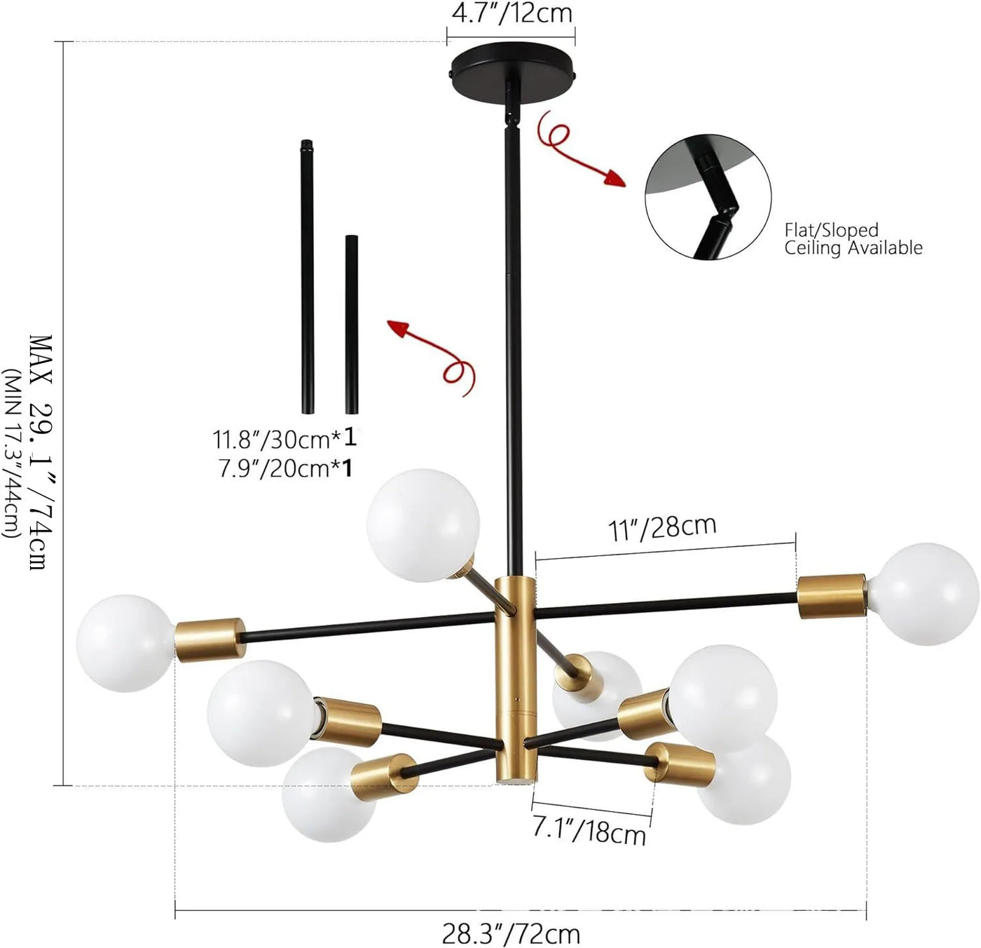 Plafonnier au design moderne