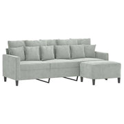 Canapé Minimaliste Velours- Gris