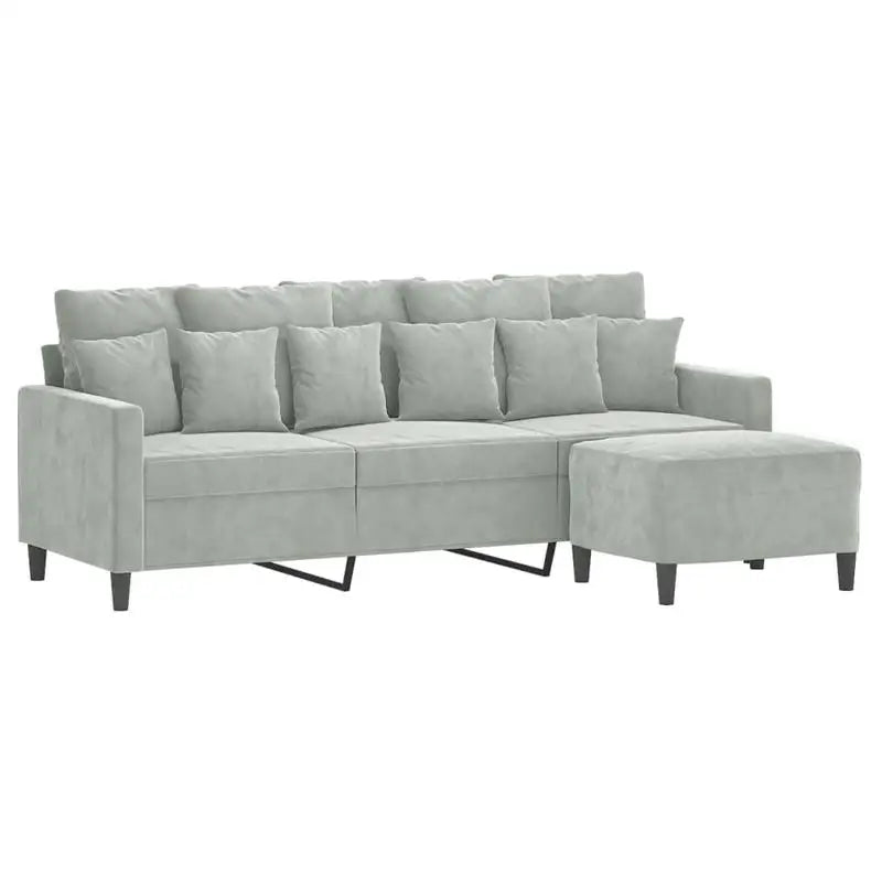 Canapé Minimaliste Velours- Gris