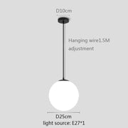 boule de verre pendentif lumières