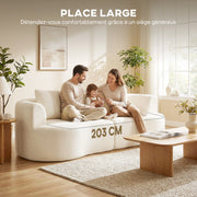 Canapé Moderne 3 Places - Beige