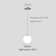 boule de verre pendentif lumières