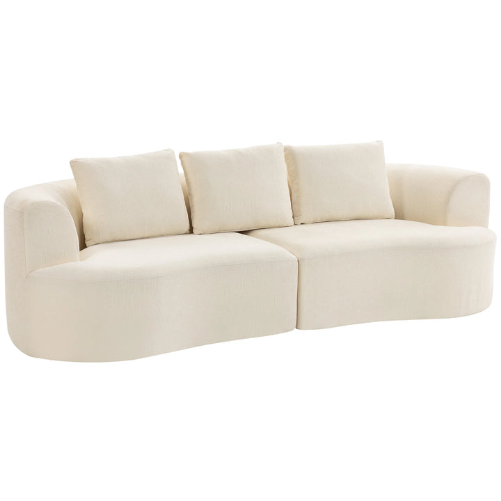 Canapé Moderne 3 Places - Beige