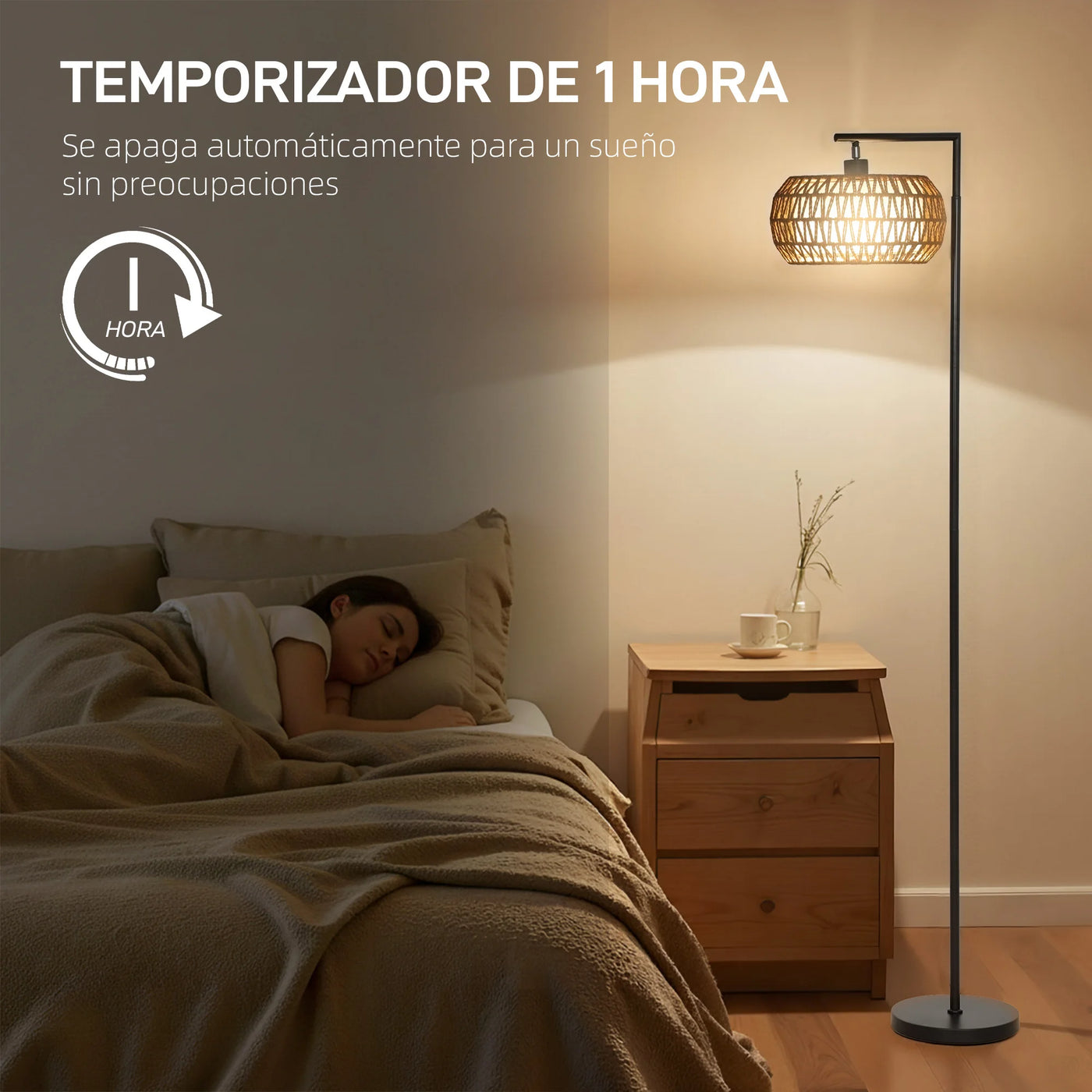 Lampadaire Homcom avec abat-jour