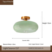 Lampe suspendue en verre nordique