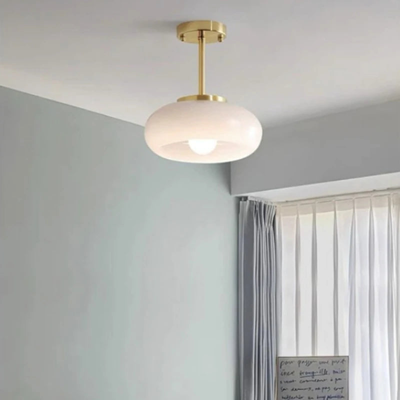 Lampe suspendue en verre nordique