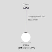 boule de verre pendentif lumières