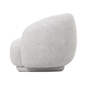 Fauteuil d'appoint moderne de style nordique en tissu pour salon et chambre à coucher, de haute qualité, confortable, luxueux, pivotant