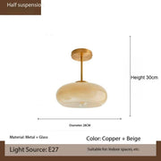 Lampe suspendue en verre nordique