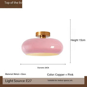 Lampe suspendue en verre nordique