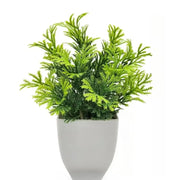 1 plante artificielle avec pot en plastique, fausse verdure pour la maison, le bureau, le salon, la chambre à coucher, décoration sans entretien requis