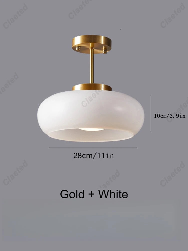 Lampe suspendue en verre nordique